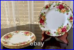 4 Royal Albert Old Country Roses Dinner Plates 10, 2 sets available Brand NEW