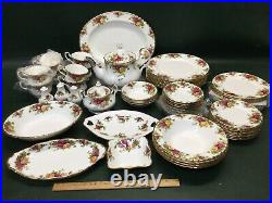 58 Pcs Royal Albert OLD COUNTRY ROSES Bone China Dinnerware