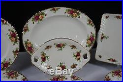 58 Pcs Royal Albert Old Country Roses China Set Service For 8 + Many Extras
