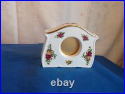 5Royal Albert Old Country Roses China 22K Gold Trim Quartz Mantle ClocksAS IS 5Royal Albert Old Country Roses China 22K Gold Trim Quartz Mantle ClocksAS IS