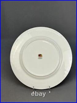 5 New Royal Albert Old Country Roses 10.5 Dinner Plates with Gold Trim England