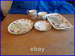 5-Pc Royal Albert Old Country Roses Celebration of the Old Country Roses Gardens