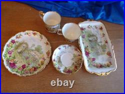 5-Pc Royal Albert Old Country Roses Celebration of the Old Country Roses Gardens