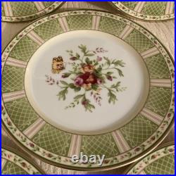 5 Royal Albert Seasons Of Colour 8.25 Salad Plates Old Country Roses