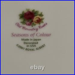 5 Royal Albert Seasons Of Colour 8.25 Salad Plates Old Country Roses