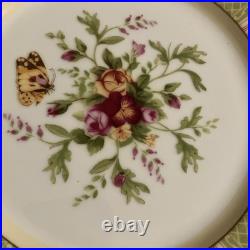 5 Royal Albert Seasons Of Colour 8.25 Salad Plates Old Country Roses