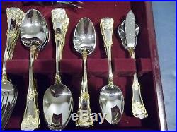 60 Pc. Set OLD COUNTRY ROSES Pattern Stainless/Gold Flatware By Royal Albert