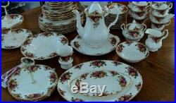 63 pc Royal Albert Old Country Roses Bone China UNUSED Retails OVER $2,000