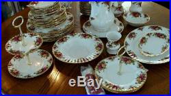 63 pc Royal Albert Old Country Roses Bone China UNUSED Retails OVER $2,000