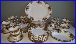 65 Piece Service For 12 Old Country Roses Royal Albert Never Used Factory First
