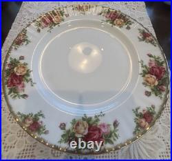 6 1962 Royal Albert Old Country Roses10.5 Dinner Plates Bone China 22K Gold Rim