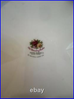 6 1962 Royal Albert Old Country Roses10.5 Dinner Plates Bone China 22K Gold Rim