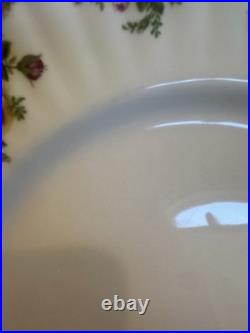 6 1962 Royal Albert Old Country Roses10.5 Dinner Plates Bone China 22K Gold Rim