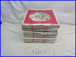 (6) 1988 Royal Albert Old Country Roses Christmas Plates withorig box