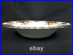 6 OLD COUNTRY ROSES 20cm 8 RIMMED BOWLS, 1st QUALITY, VGC, 1993-02 ROYAL ALBERT