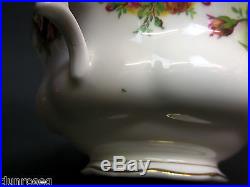 6 OLD COUNTRY ROSES SOUP COUPES & SAUCERS, 1st QLTY, GC, 1962-73, ROYAL ALBERT