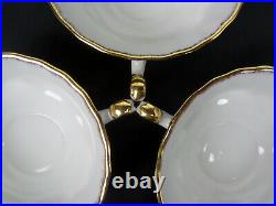 6 Old Country Roses Soup Coupes & Saucers, 1973-2002, England, Royal Albert