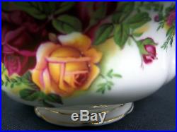 6 Old Country Roses Soup Coupes & Saucers, Gen. Gc, Made In England, Royal Albert