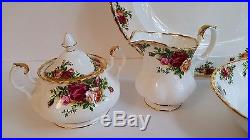 6 Piece Hostess Serving Piece Set ROYAL ALBERT England OLD COUNTRY ROSES Great