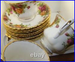 6 Sets OLD MARK 1962 Royal Albert Old Country Roses 3 1/8 Cups & Saucers Minty