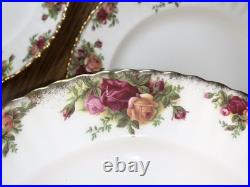 6 Vintage Royal Albert Old Country Roses Bone China 10.5 Dinner Plates Dishes