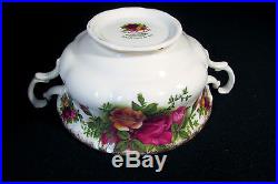6 sets ROYAL ALBERT Old Country Roses 2 Handled Footed Cream Soups & Saucers