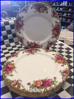 6 x Vintage ROYAL ALBERT Old Country Roses Side Entree Plates