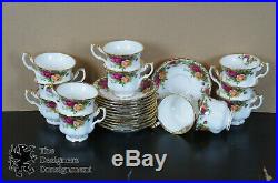 80 Pcs Royal Albert China Old Country Roses England Dinnerware 12 Place Settings