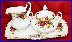 85 Piece Royal Albert Old Country Roses Made in England Service for 12 Plus MINT