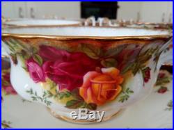 8 Beautiful Royal Albert Old Country Roses Soup Coupes & Saucersfirst Quality
