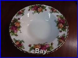 8 Pc VTG Signed Royal Albert Old Country Roses Porcelain 8 Rim Soup Bowl Set