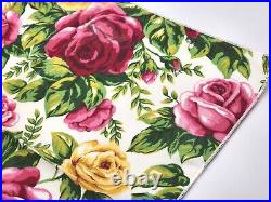 8 Rare Royal Albert Old Country Roses Cloth Napkins Vintage 1990's FREE SHIPPING