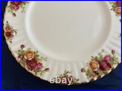 8 Royal Albert Dinner Plates Country Rose (1962-1974)