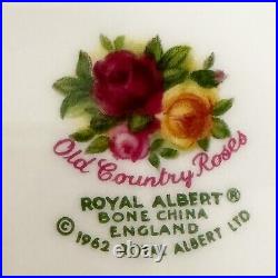 8 Royal Albert OLD COUNTRY ROSES 8 SALAD PLATES England 1962