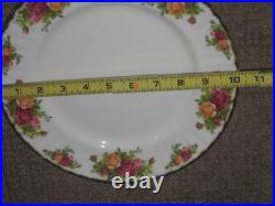 8 Royal Albert Old Country Roses 10 1/4 Dinner Plates