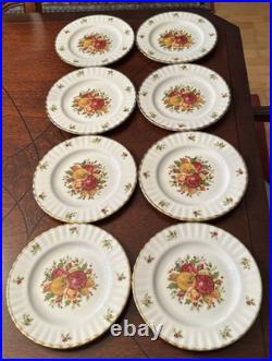 8 Royal Albert Old Country Roses 2006 Holiday Salad Plates RL