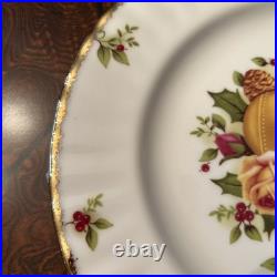 8 Royal Albert Old Country Roses 2006 Holiday Salad Plates RL