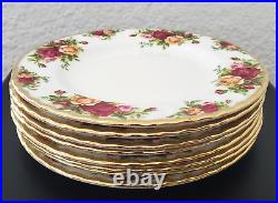 (8) Royal Albert Old Country Roses Bone China 8 Salad Plates England
