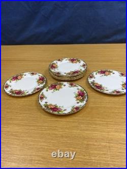 8 Vintage Royal Albert Old Country Roses 6 1/4 Bread Plates England