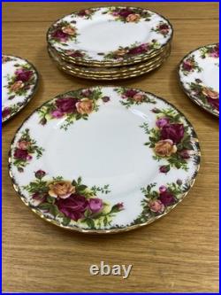 8 Vintage Royal Albert Old Country Roses 6 1/4 Bread Plates England 8 Vintage Royal Albert Old Country Roses 6 1/4 Bread Plates England