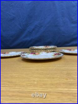 8 Vintage Royal Albert Old Country Roses 6 1/4 Bread Plates England