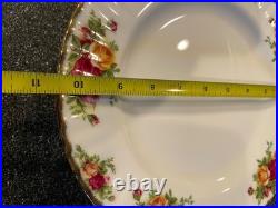 8 Vintage Royal Albert old country rose DINNER PLATES 1962
