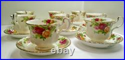 8 set Royal Albert Doulton Old Country Rose Tea Cup & Saucer Bone China England 8 set Royal Albert Doulton Old Country Rose Tea Cup & Saucer Bone China England