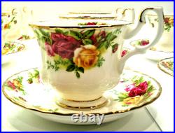 8 set Royal Albert Doulton Old Country Rose Tea Cup & Saucer Bone China England