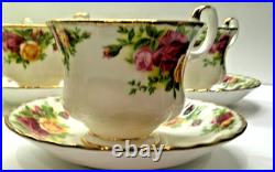 8 set Royal Albert Doulton Old Country Rose Tea Cup & Saucer Bone China England