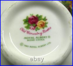 8 set Royal Albert Doulton Old Country Rose Tea Cup & Saucer Bone China England