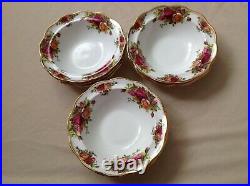 9 X Royal Albert Old Country Roses Avon Scalloped 6.5 Rimmed Cereal Bowls