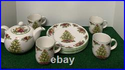 9 pc. Royal Albert Dish Set-Holiday Classic Collection-Old Country Roses(1998)