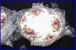 BRAND NEW VINTAGE Royal Albert ENGLAND 20pc SET Old Country Roses Service For 4