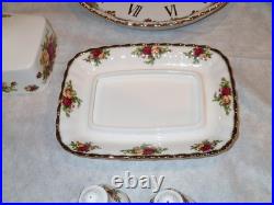 Beautiful 1962 Royal Albert Old Country Rose Dinnerware Set Made In England